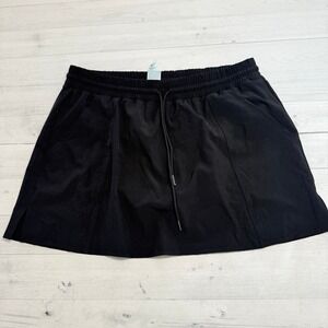 Kona Sol women's black swim skirt size large